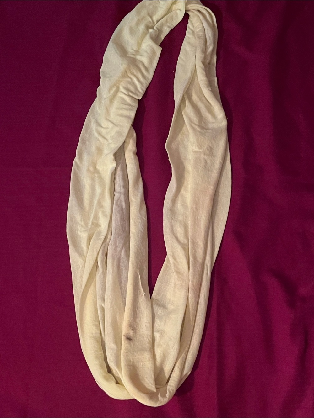 Light Cream Infinity Scarf - Women's Accessory